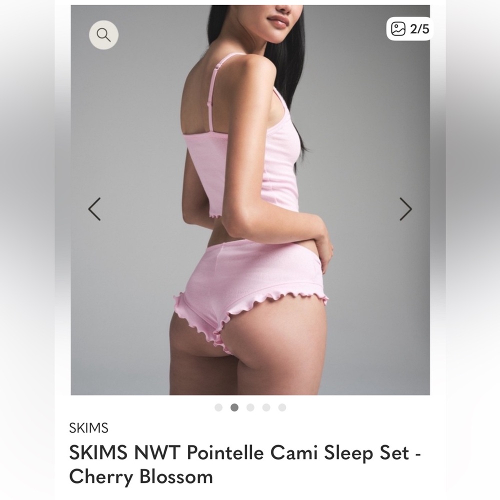 SKIMS NWT Cherry Blossom Cami Sleep Set - Picture 3 of 3